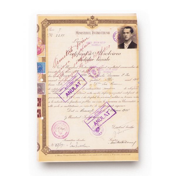 Colecție de 9 certificate și diplome de absolvire, 1929-1961