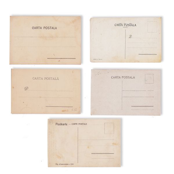 Anomalii și curiozități antropologice, 5 fotografii tip carte poștală - piese de colecție foarte rare