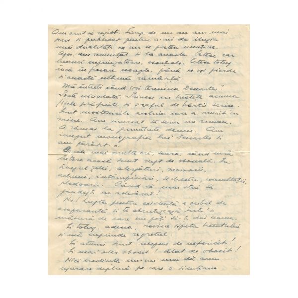 Mircea Eliade, scrisoare din partea lui Ionel Jianu, 1930
