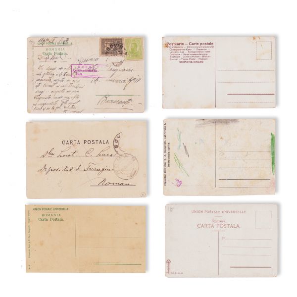 Greutățile căsniciei, șase cărți poștale ilustrate - piese de colecție foarte rare