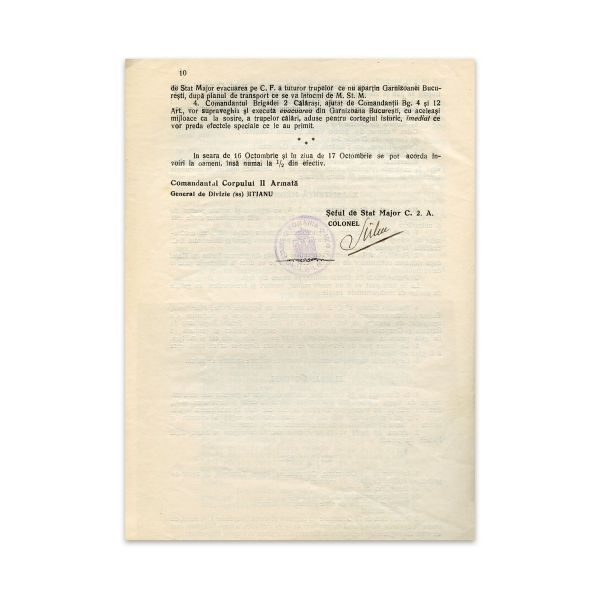 Încoronarea regelui Ferdinand I și a reginei Maria, ordin circular + discurs + bilet de trotuar + două fotografii tip carte poștală