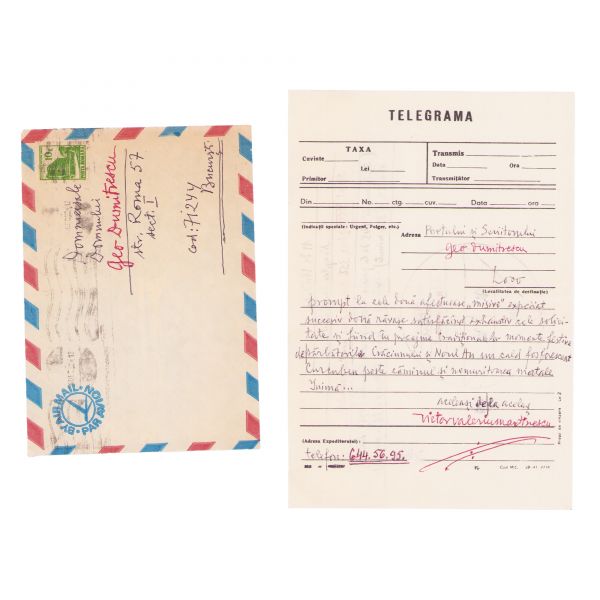 Victor Valeriu Martinescu, trei scrisori adresate lui Geo Dumitrescu, 1992