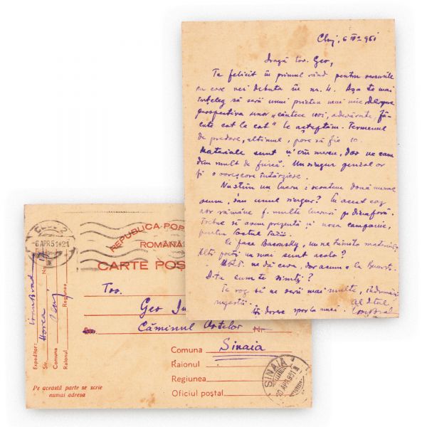 Ion Brad, corespondențe pentru Geo Dumitrescu, 1950-1963