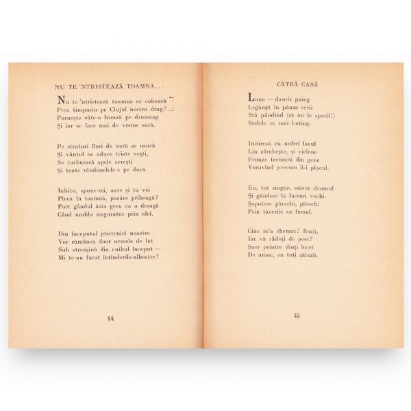 Mihai Beniuc, Poezii, 1943, cu dedicație pentru Geo Dumitrescu
