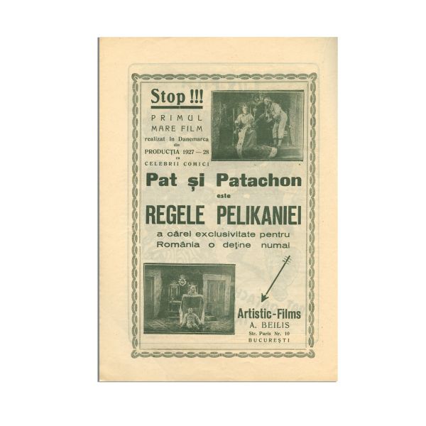 Publicația „Cine-film”, Anul I, Nr. 1, 15 septembrie 1927