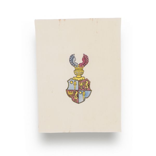 Familia I.V. Socec, carnet de identitate + meniu + blazon