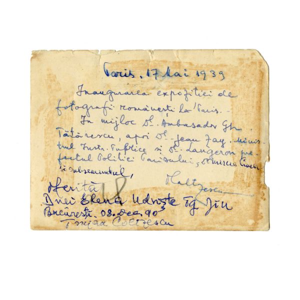 Gheorghe Tătărescu la inaugurarea expoziției de fotografii românești la Paris, fotografie de epocă, 1939