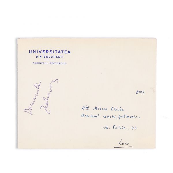 Constantin C. Stoicescu, corespondență către Mircea Eliade, 16 iunie 1939 