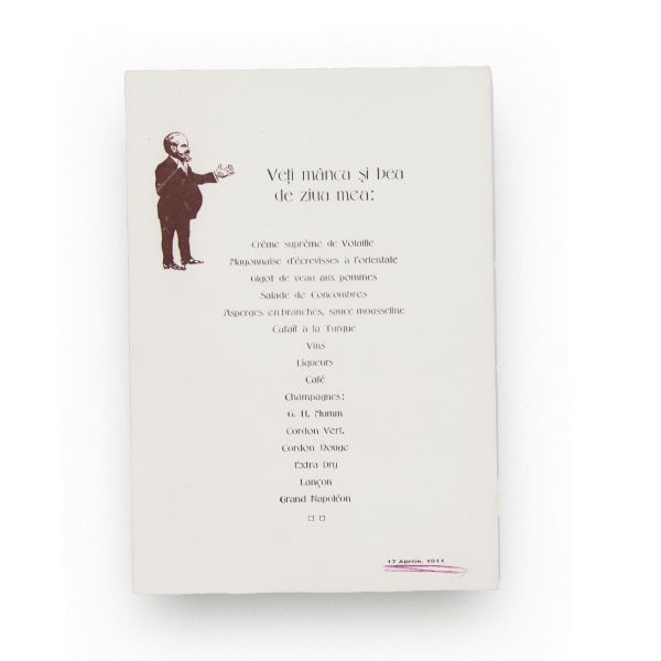 Familia I.V. Socec, carnet de identitate + meniu + blazon