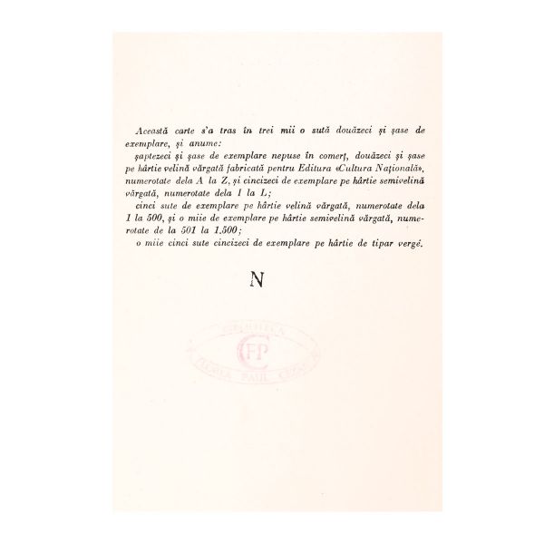 I. L. Caragiale, Opere, 7 volume, exemplar bibliofil cu dedicația lui Paul Zarifopol pentru dr. G. Eustațiu