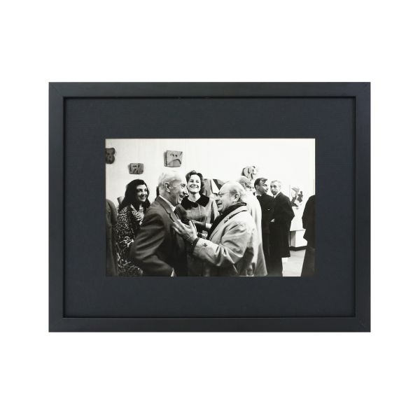 Tristan Tzara și Hans Arp, fotografie de epocă, atelier André Morain