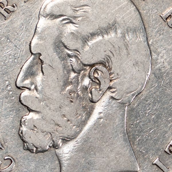 5 lei 1881, monedă din argint, gravor Kullrich