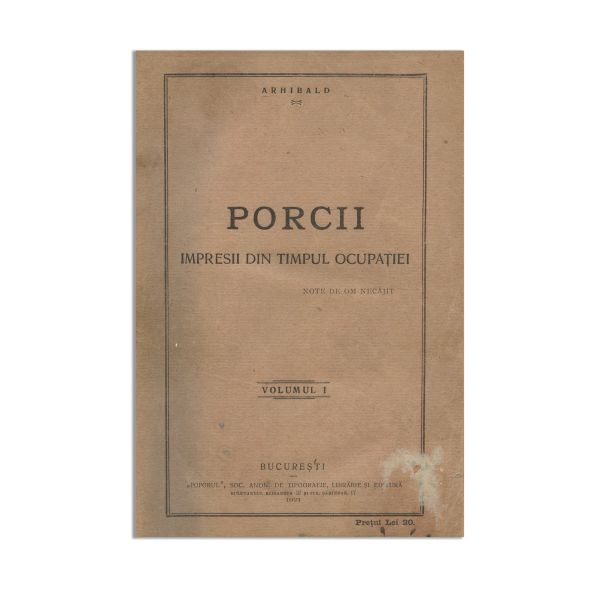 Arhibald, Porcii, 1921, vol. I-III