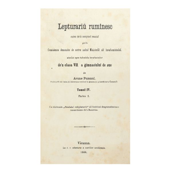 Aron Pumnul, Lepturariu rumânesc, 1862 - 1864, 6 volume