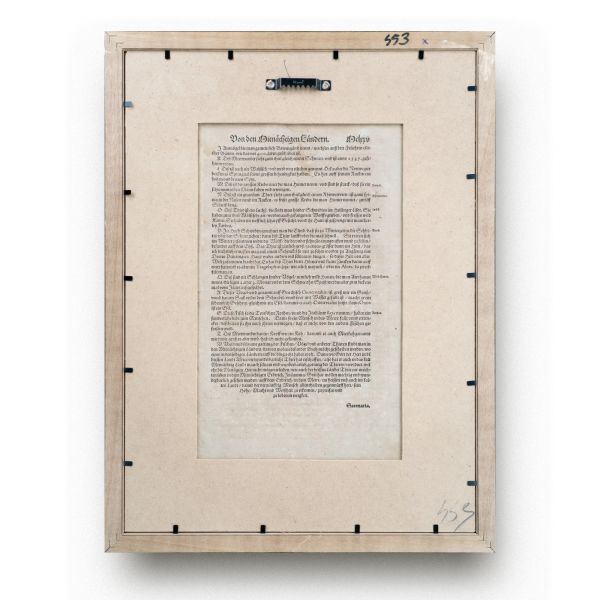 Sebastian Munster, Harta Ungariei și a regiunilor înconjurătoare, gravură, post 1544