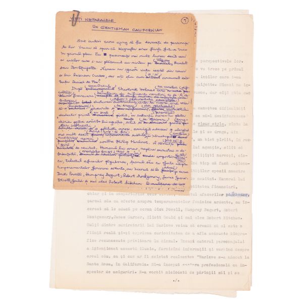 Documente din arhiva lui Ovid S. Crohmălniceanu