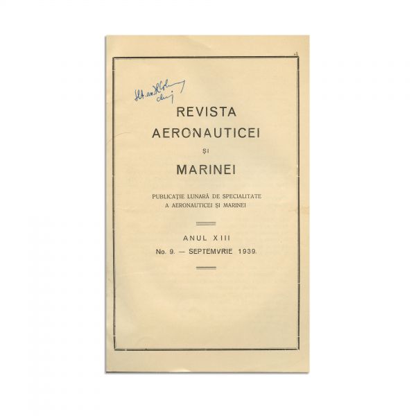 Revista „Aeronauticei și Marinei”, 1939-1940, 3 numere