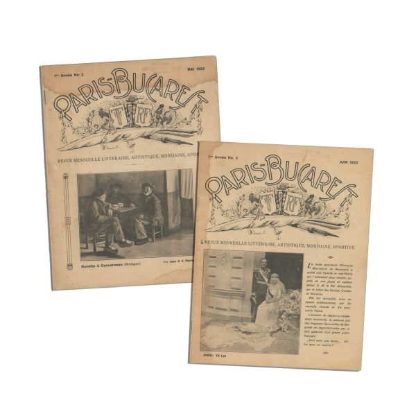 Publicația „Paris-Bucurest”, Anul 1, Nr. 2 și Nr. 3, 1922