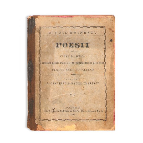 Mihai Eminescu, Poesii. Carte didactică, 1895, editat de Matei Eminescu