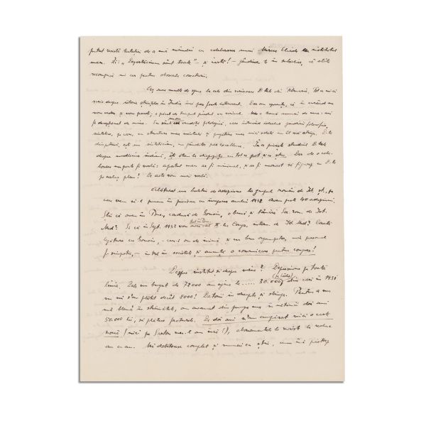 Valeriu Bologa, scrisoare pentru Mircea Eliade, 16 decembrie [1931]