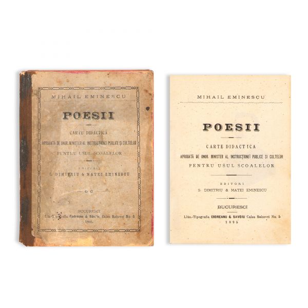 Mihai Eminescu, Poesii. Carte didactică, 1895, editat de Matei Eminescu