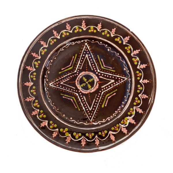 Farfurie ceramică întinsă,  atelier ceramic Argeș