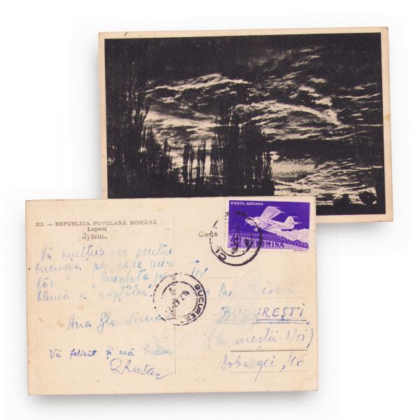 Ana Blandiana și Romulus Rusan, trei cărți poștale expediate lui Geo Dumitrescu