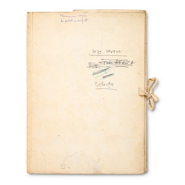 Arhiva de manuscrise cu poezii și versuri scrise de Geo Dumitrescu