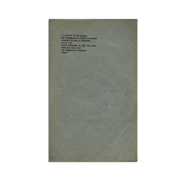 Tristan Tzara, La Première aventure céleste de Mr. Antipyrine, 1916 - Piesă extrem de rară