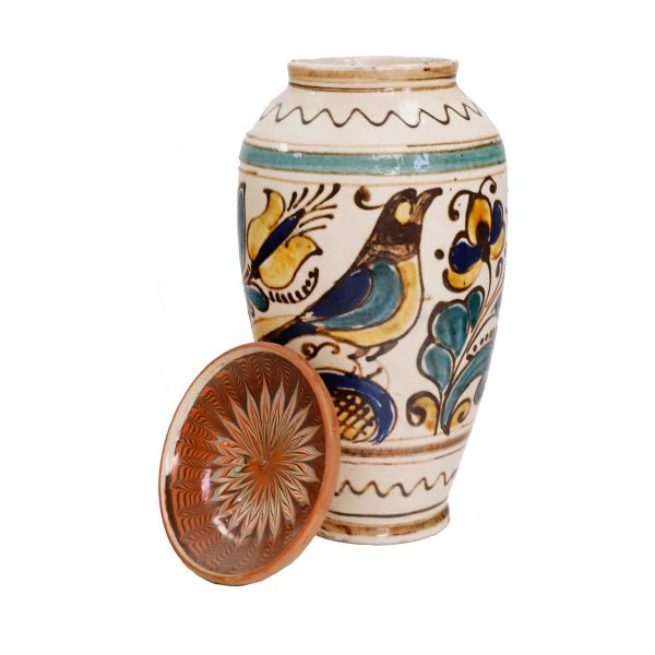 Set de 16 vase ceramice tradiționale românești