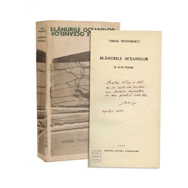 Virgil Teodorescu, Blănurile Oceanelor, cu dedicație pentru Nina Cassian 