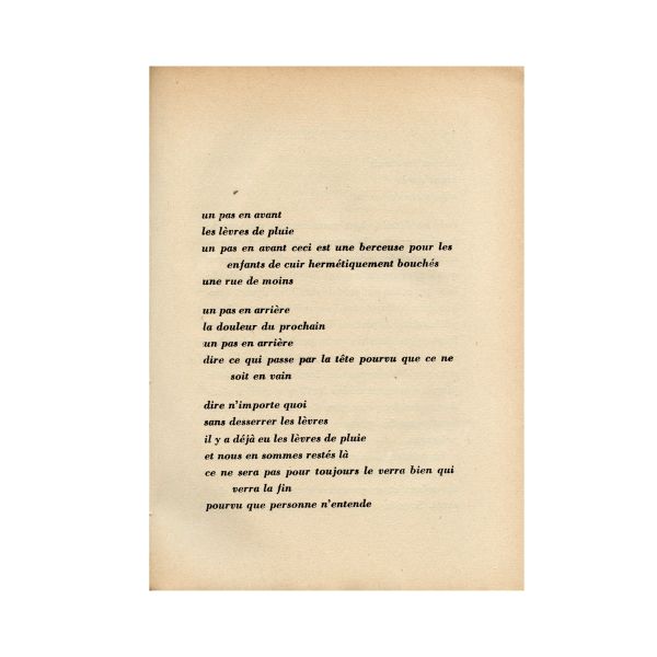 Tristan Tzara, Grains et issues, 1935, exemplar cu dedicație