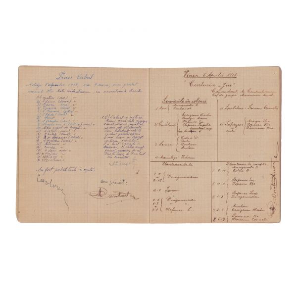 Asociația „Cercetașii României” - Colonia Sculeni, caiet de procese verbale