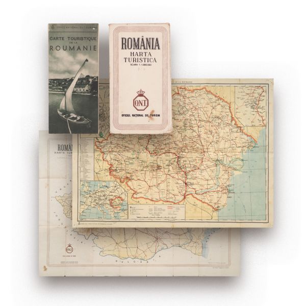Harta turistică a României + broșură, O.N.T.