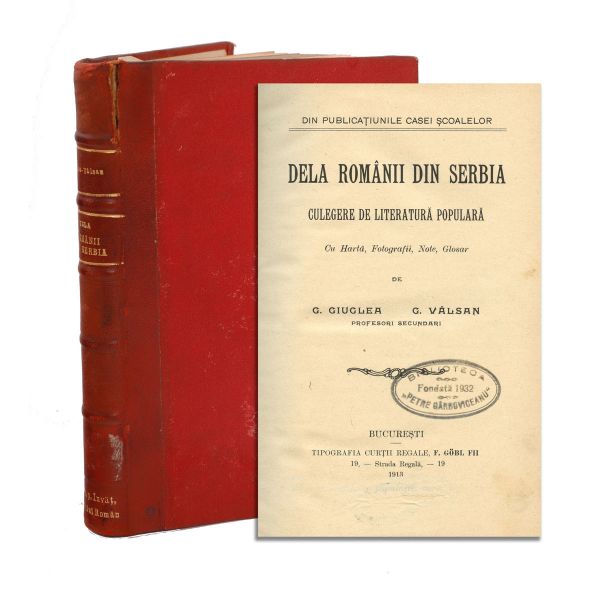 G. Giuglea, G. Vâlsan, De la românii din Serbia, 1913