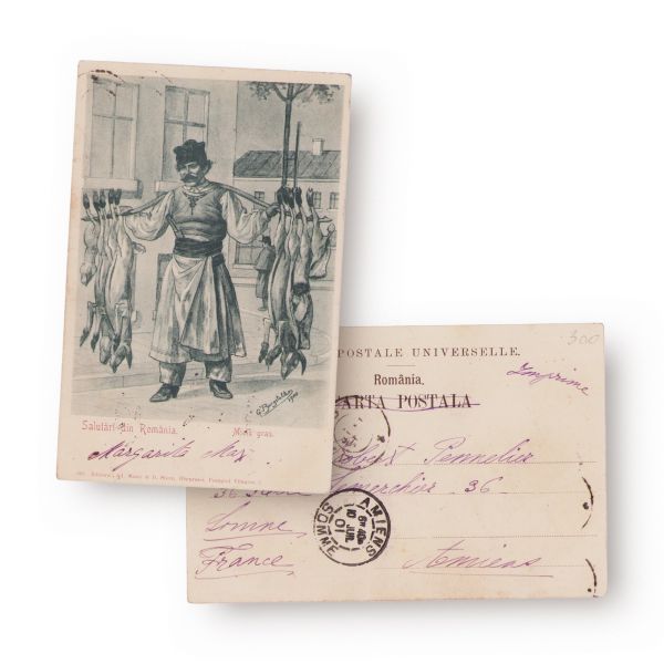 Vânzători de miei, trei cărți poștale ilustrate 