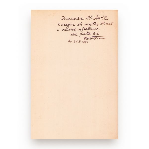 C. Sassu, Românii și ungurii, 1940, cu dedicație pentru H. Stahl