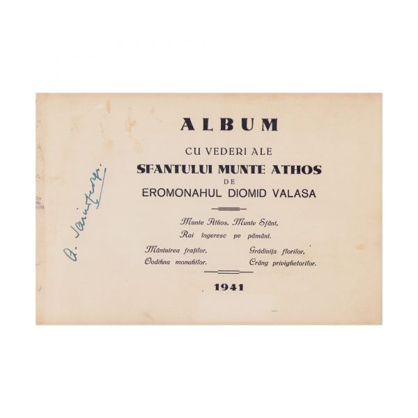 Ieromonahul Diomid Valas, Album cu vederi ale Sfântului Munte Athos, 1941