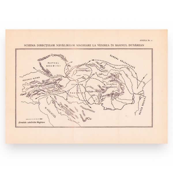 C. Sassu, Românii și ungurii, 1940, cu dedicație pentru H. Stahl