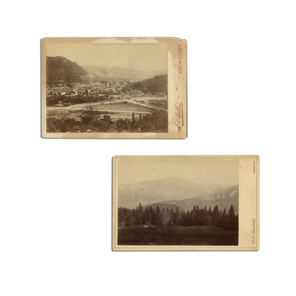Orașul Brașov, două fotografii de cabinet