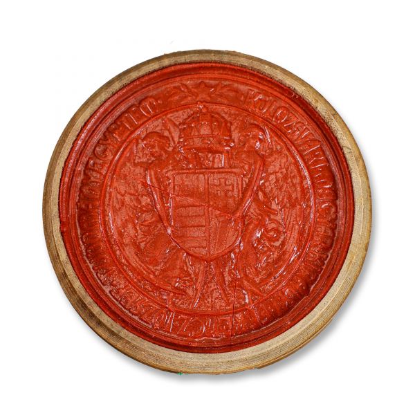 Diplomă de Doctor în Drept emisă de Universitatea Regală Maghiară „Franz Joseph” din Cluj, 1872