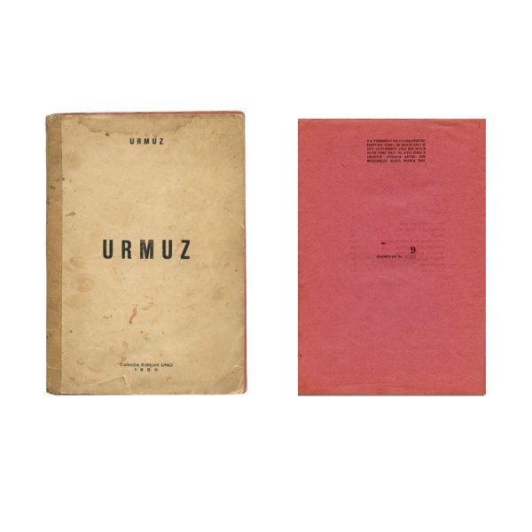 Urmuz, Urmuz, 1930, Colecția Editurii „UNU”, volum bibliofil