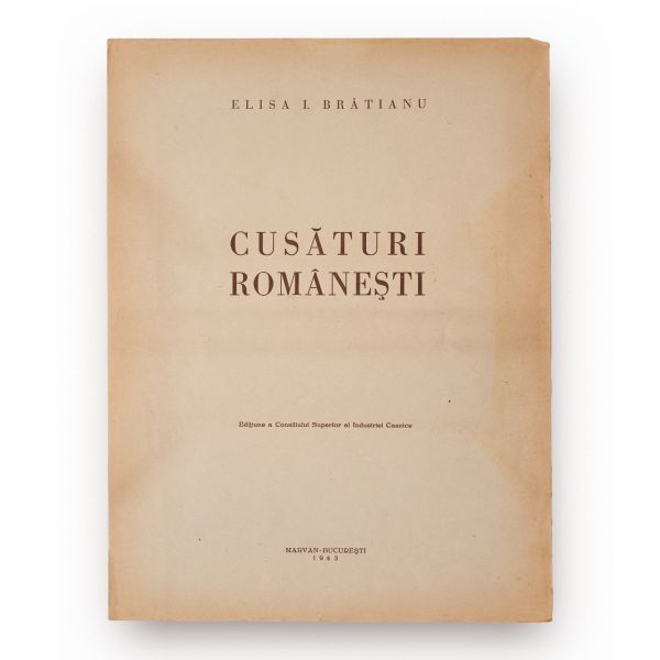 Elisa I. Brătianu, Album de cusături românești, 1943