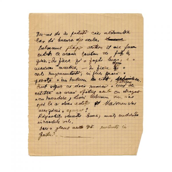 Mircea Eliade, Manuscrisul eseului „Când se aude clopotul salvator și pentru unii și pentru alții?”