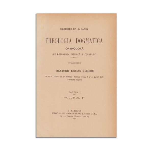 Silvestru Ep. de Canev, Teologia dogmatică, 1900, 5 volume