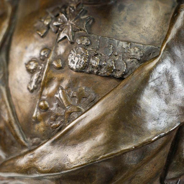 Bustul din bronz al regelui Carol I al României, gravor Wladimir Hegel, cca. 1891 