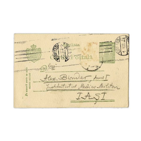 Sașa Pană, colecție de cărți poștale, 1920 - 1925