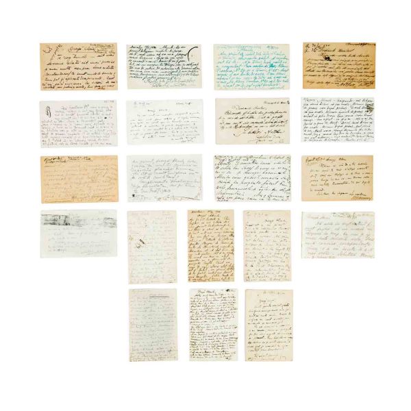 Sașa Pană, colecție de cărți poștale, 1920 - 1925