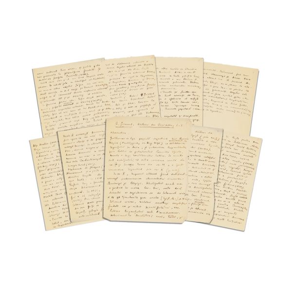 Mircea Eliade, R. Grousset, Histoire des Croisades, manuscris 