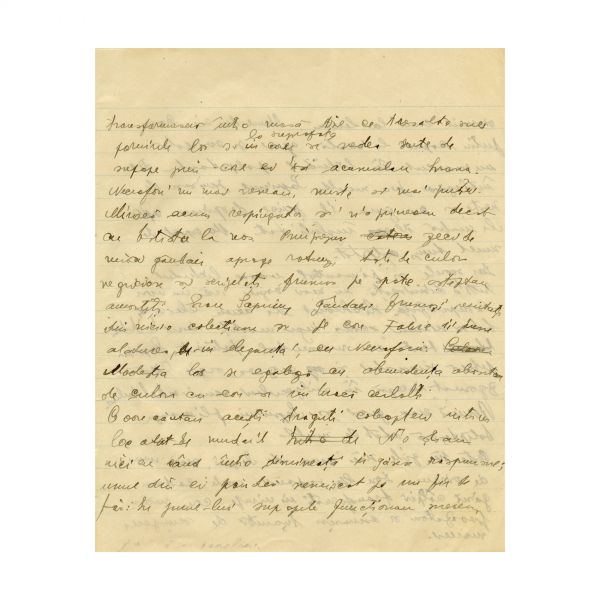 Mircea Eliade, caiet-manuscris „Memoriile unui soldat de plumb”